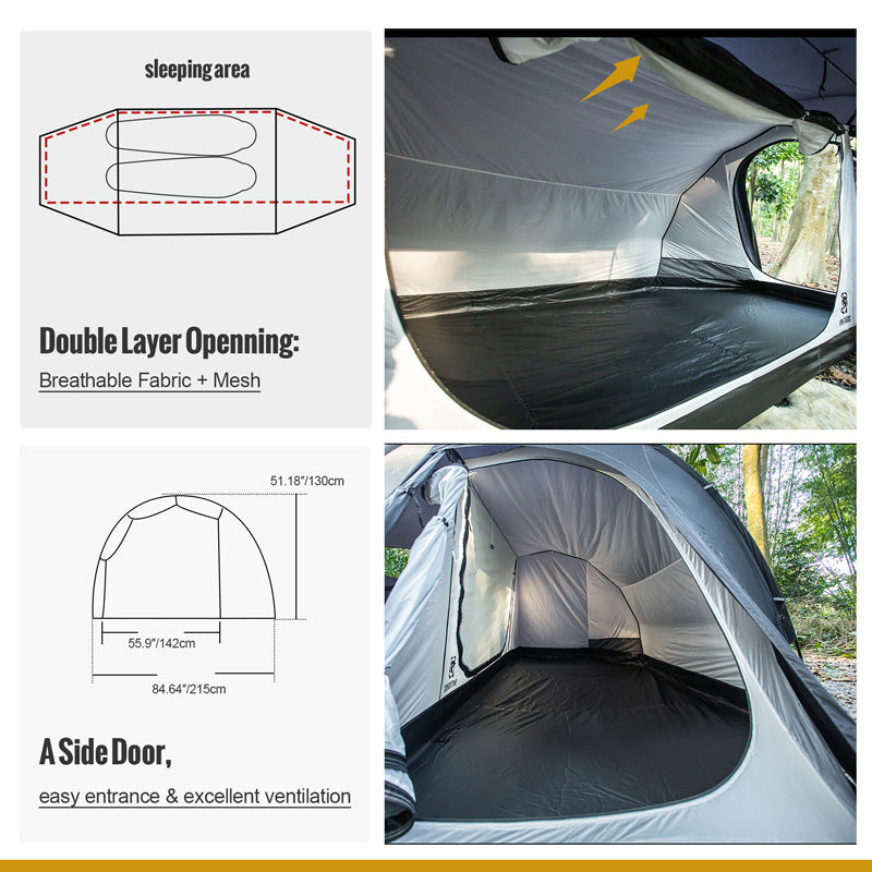 size of COMETA Camping Tent
