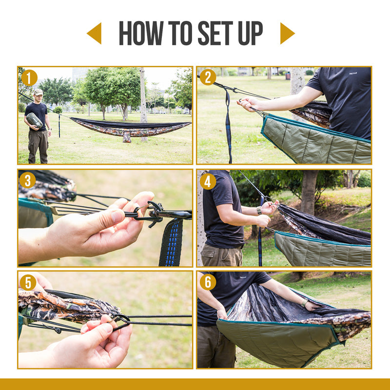 How to set up OneTigris NIGHT PROTECTOR Under-quilt
