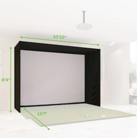 SIG10 Golf Simulator Studio - Complete Package SPECIFICATIONS & ROOM REQUIREMENTS