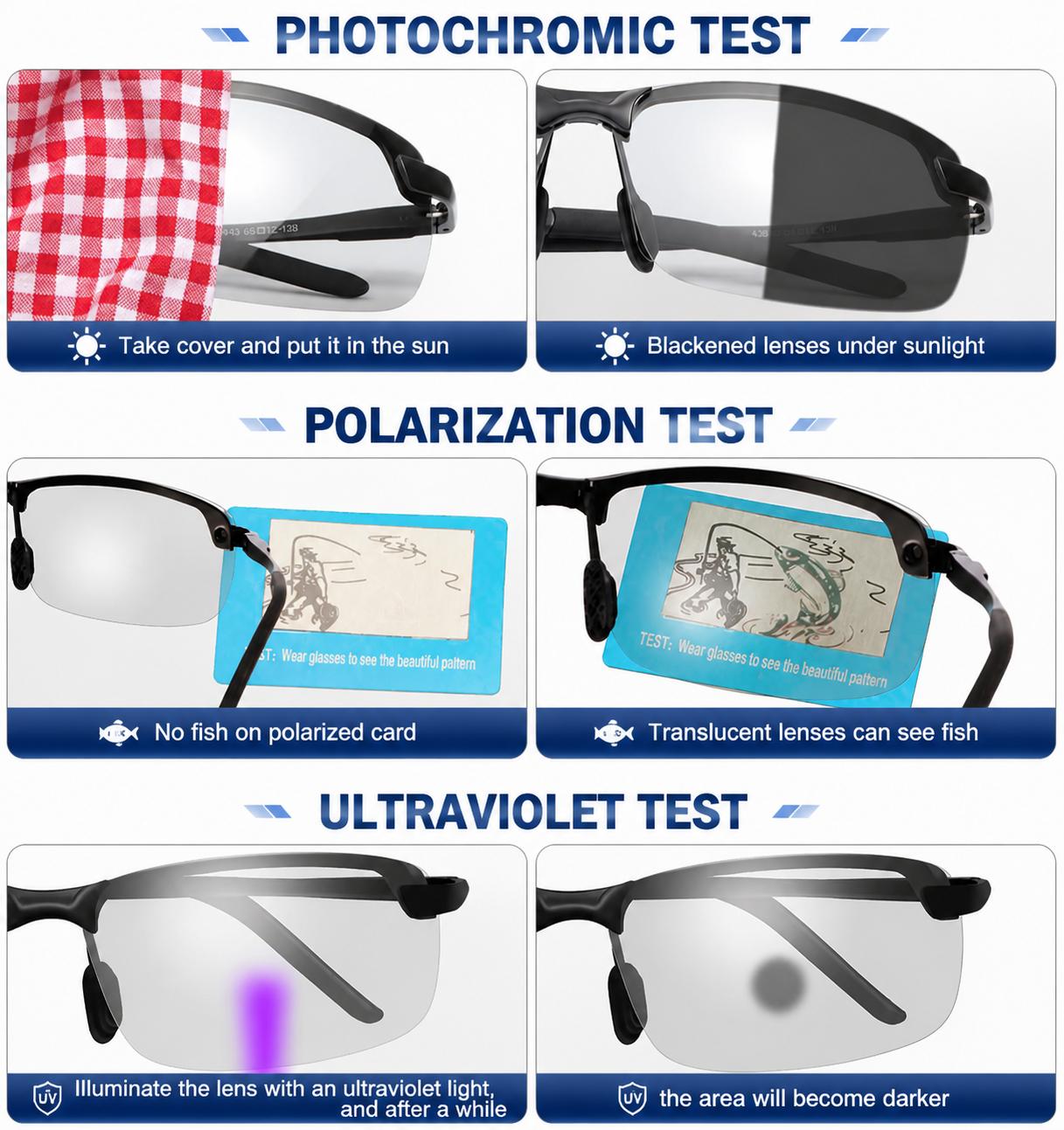 Summervibes Unisex Fashion Polarized Sunglasses, UV400 Anti Blue Light Sun Glasses for Photography Hiking Beach Outdoor