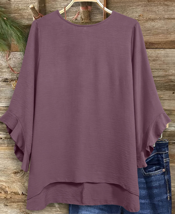 Women's solid color top – multiple colors displayed together