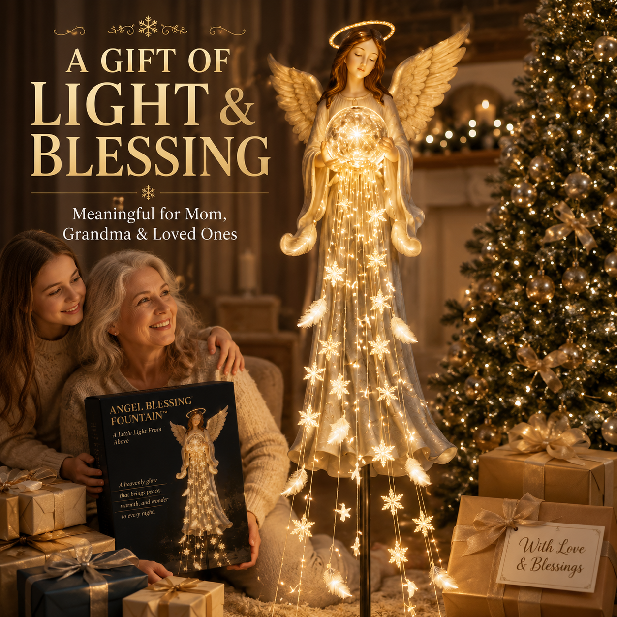 Angel Blessing Fountain meaningful Christmas gift