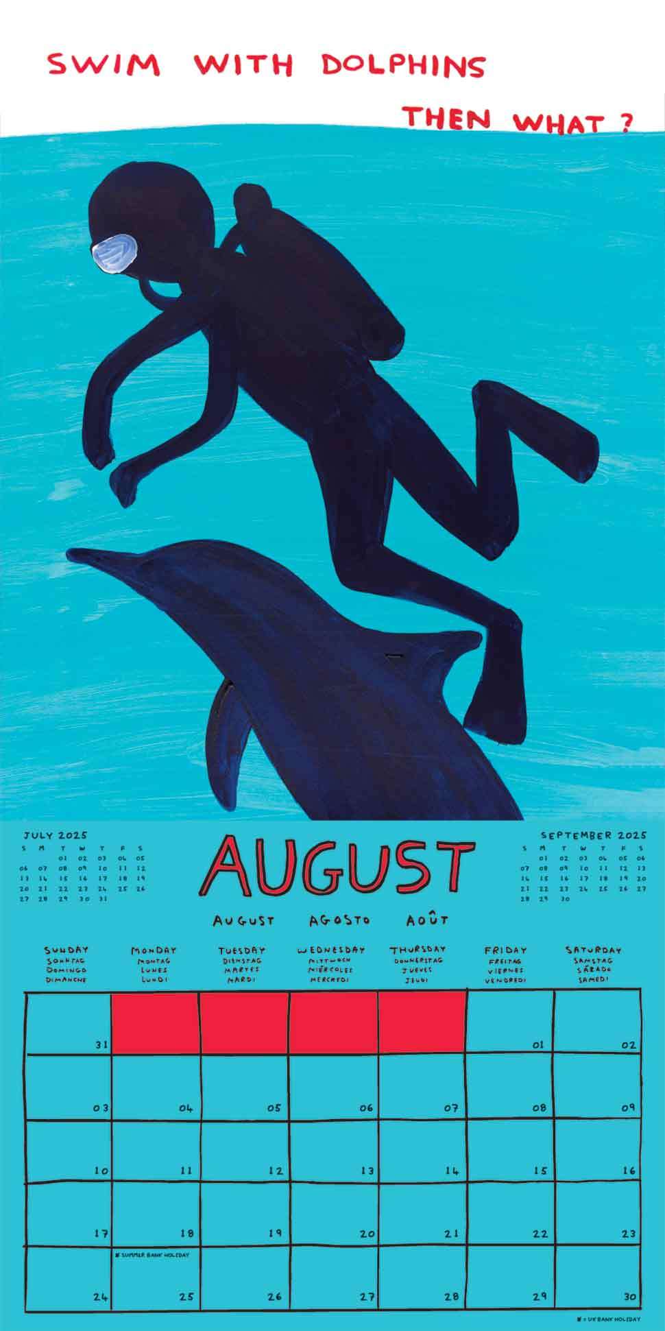 David Shrigley x Brainbox Candy - David Shrigley 2025 Calendar