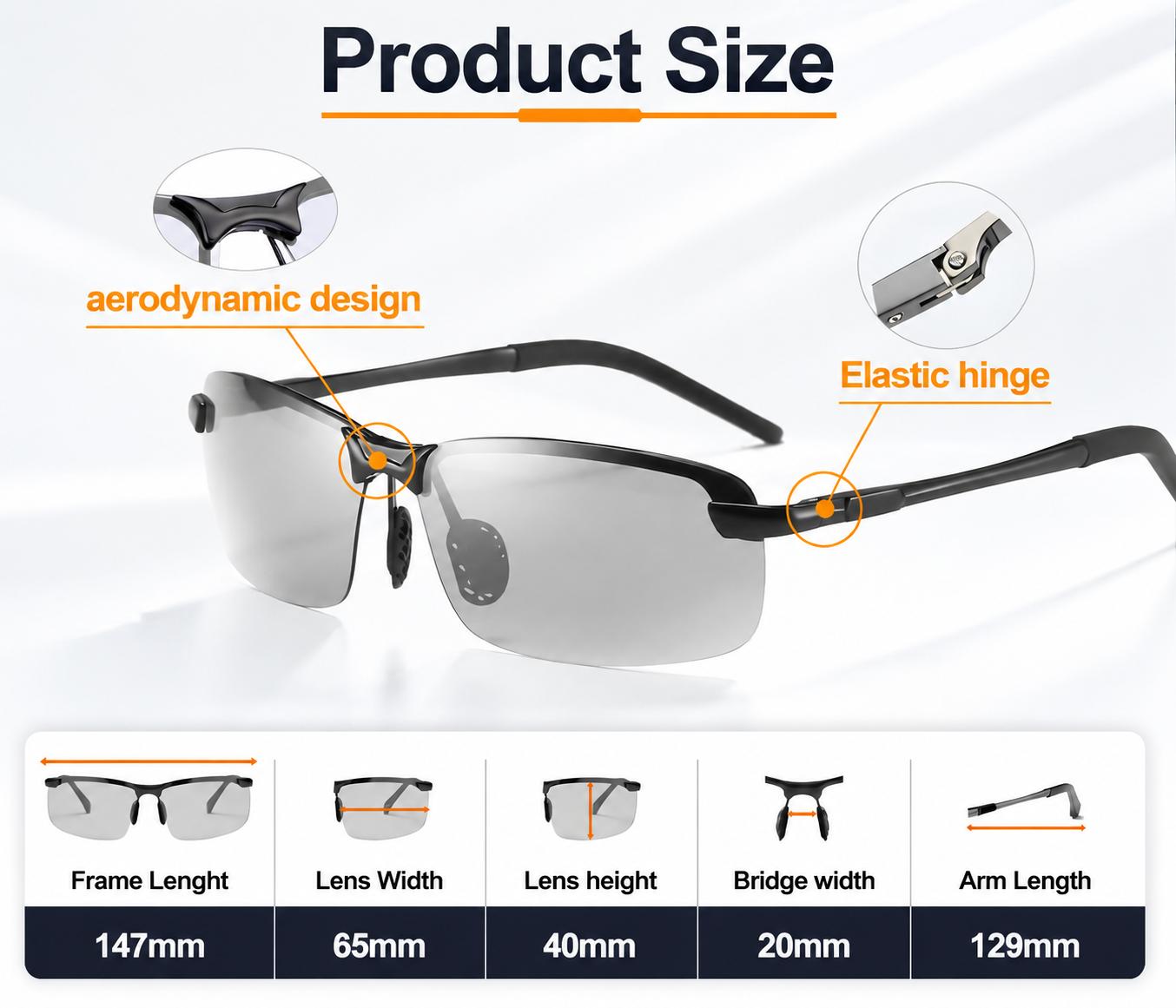 Summervibes Unisex Fashion Polarized Sunglasses, UV400 Anti Blue Light Sun Glasses for Photography Hiking Beach Outdoor