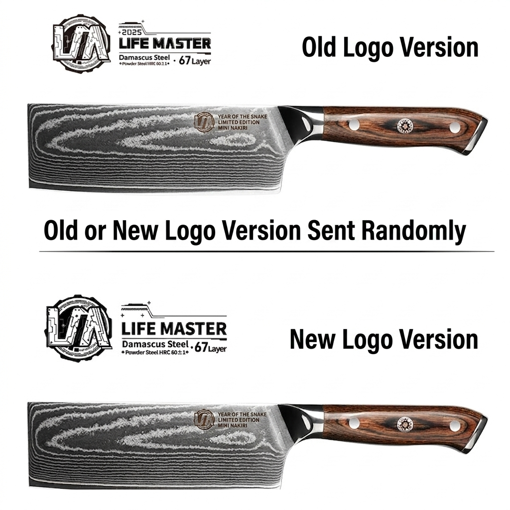 Comparison of old and new Life Master logos for brand authenticity and limited edition verification.