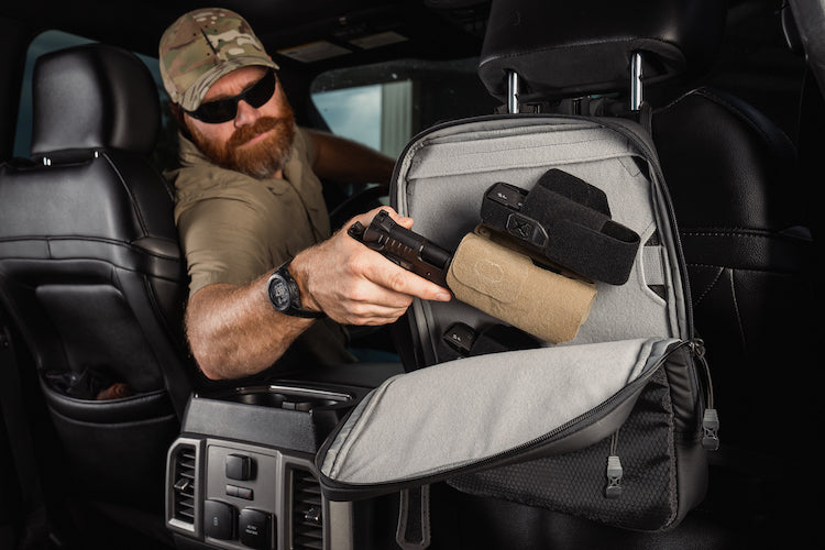 vertx car bag with level 3a body armor panel