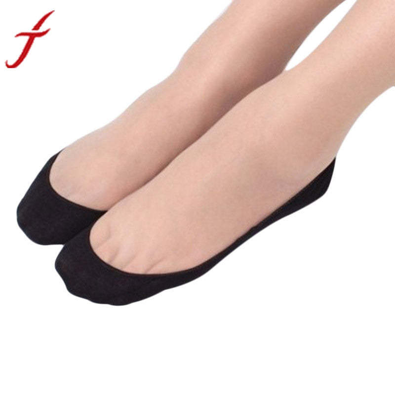 Cotton Lace Antiskid Invisible Liner No Show Peds Low Cut Socks#L