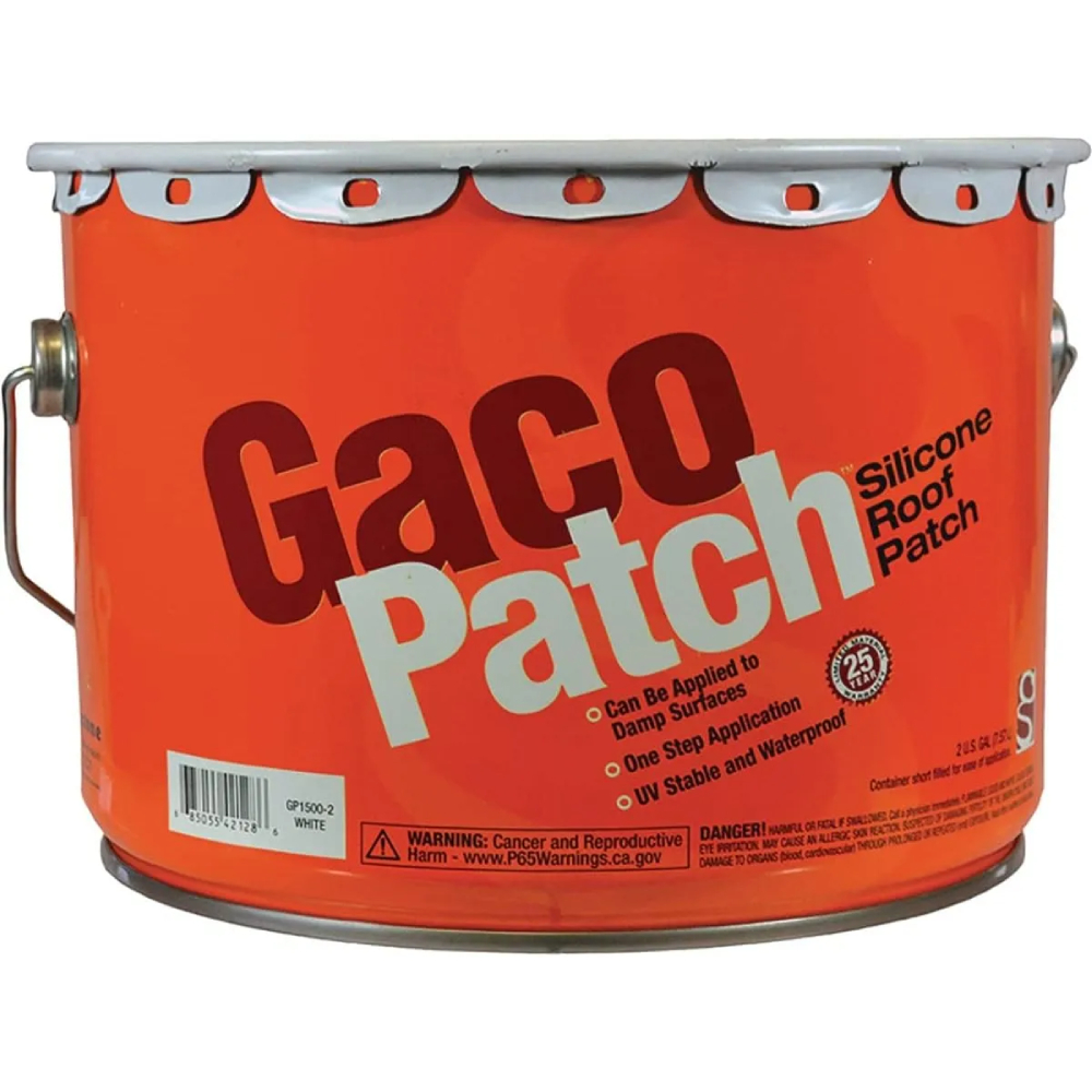 GACO GACOPatch GP15002 GACOPATCH White GP1500-2G Silicone Roof Patch