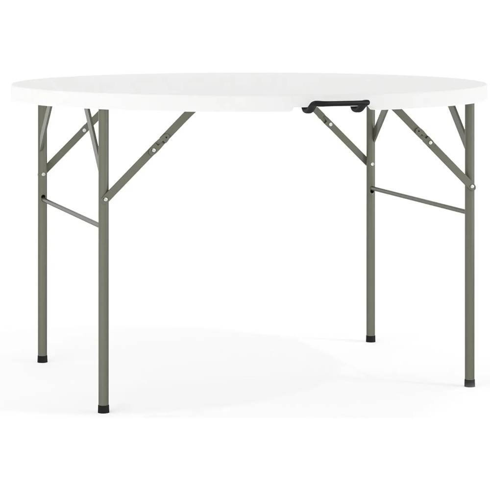 Flash Furniture Round Plastic Folding Event Table with Carrying Handle
