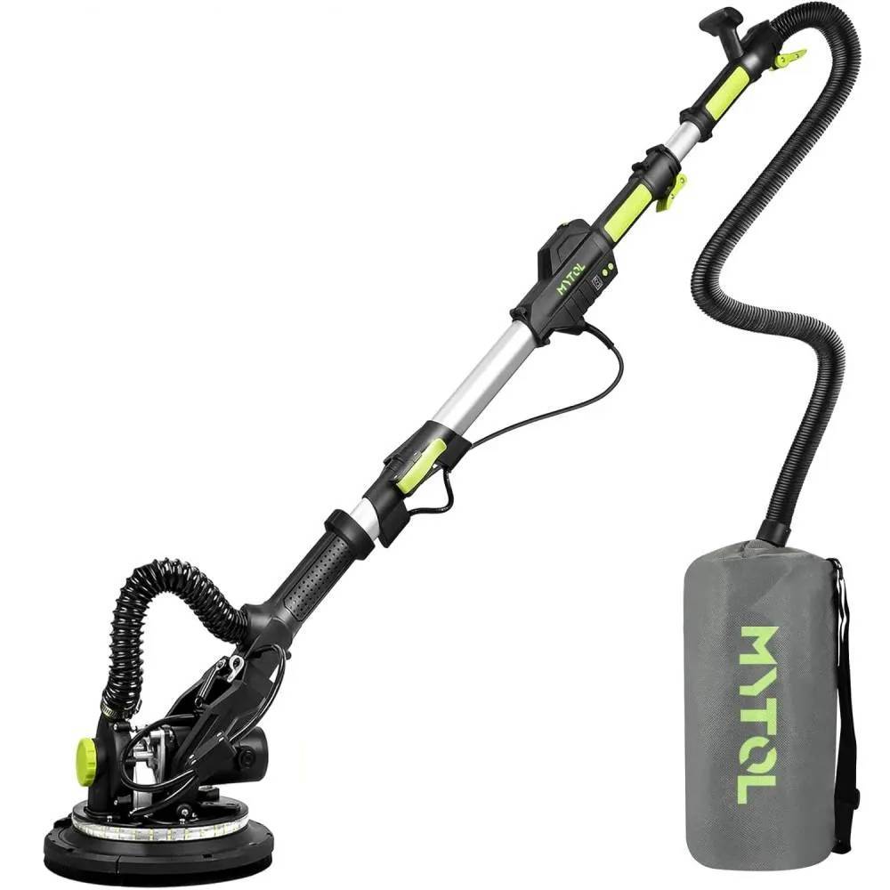 MYTOL Electric Drywall Sander with Vacuum Dust Collection, LED Light, 6 Variable Speed