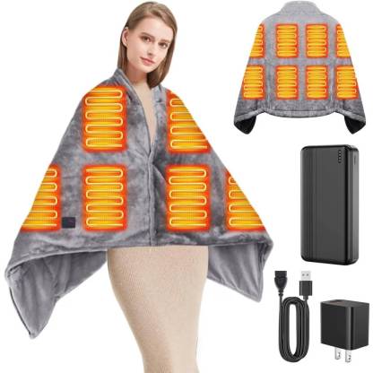 New Fi USB Heated Blanket with 3 Heating Levels & Timing Function