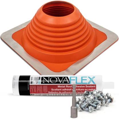 Fasteners Plus High Temp Roof Boot Kit, Red