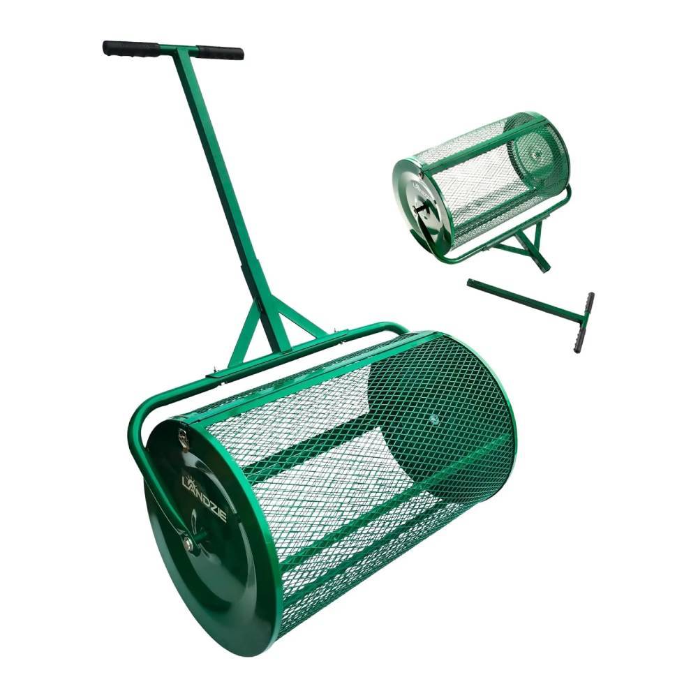 Landzie 24 Inch Compost Spreader and Peat Moss Spreader