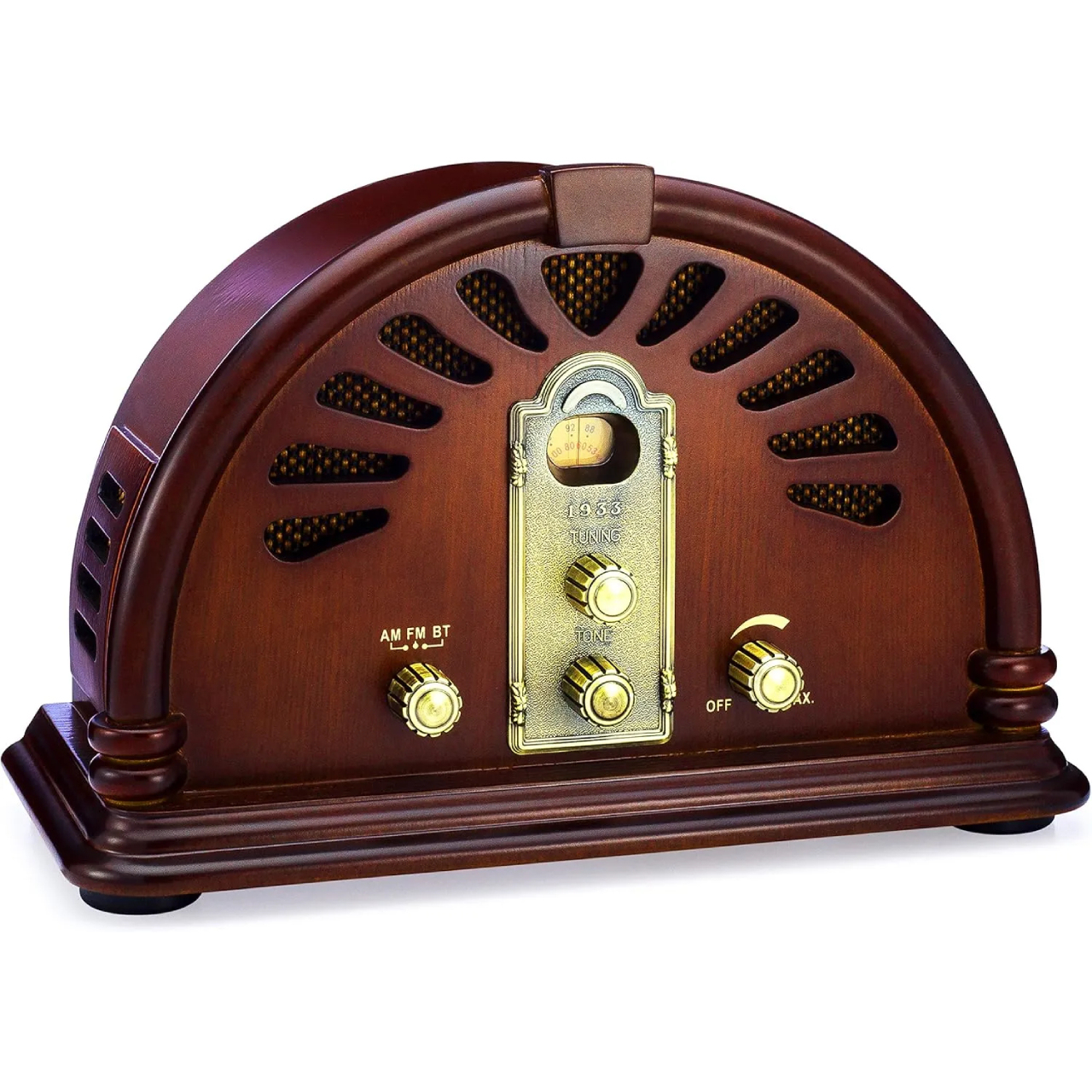 ClearClick Classic Vintage Retro Style AM/FM Radio with Bluetooth