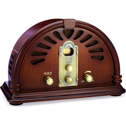 ClearClick Classic Vintage Retro Style AM/FM Radio with Bluetooth