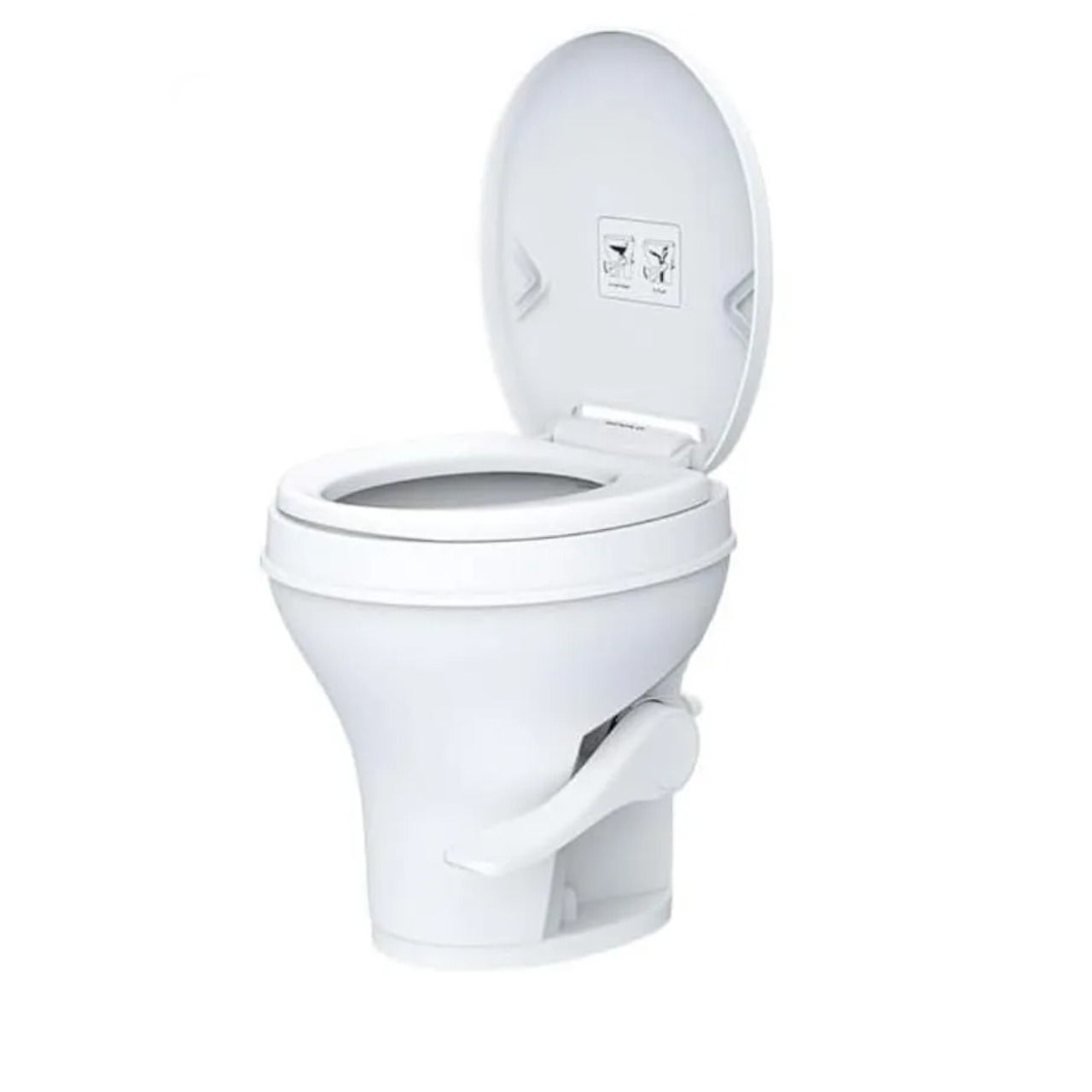 SEAFLO Residential Height RV Toilet, Splash-Back