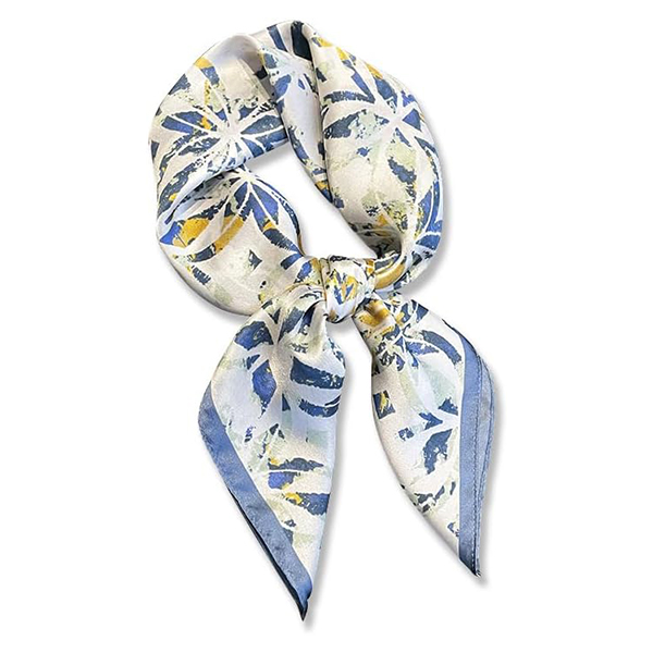 Mulberry silk scarf - unisex small square scarf - with gift box