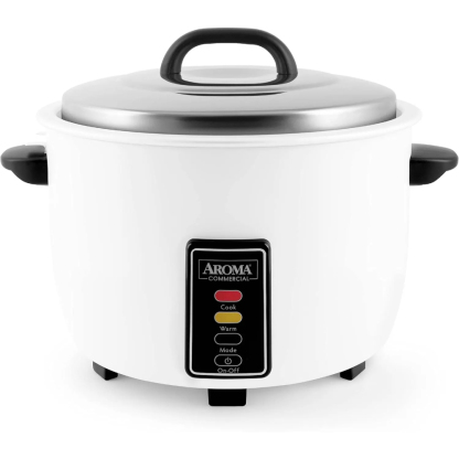 Aroma Housewares 60-Cup Commercial Rice Cooker, White