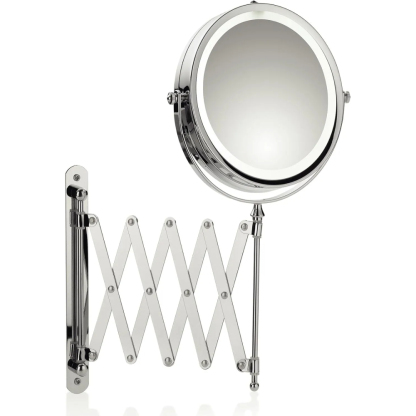 kela Valeria Wall Cosmetic Mirror with LED Lighting Extendible
