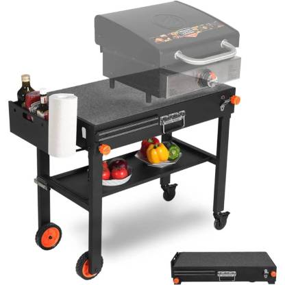 DeintYei Foldable Outdoor Grill Table