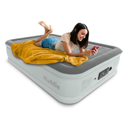 Huddle Luxury Air Bed with Patented Dual Pump | Queen Size