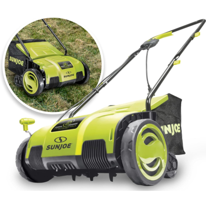 Sun Joe Electric Dethatcher and Scarifier w/Removeable 13.2-Gal Collection Bag