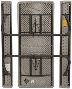 LIFETIME Folding Picnic Table, 6 Feet, Putty