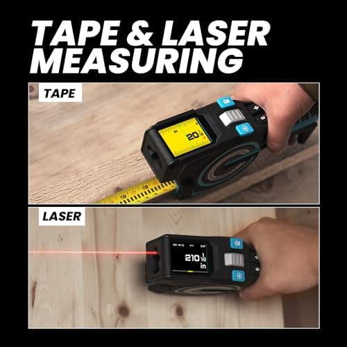 ACEGMET 3-in-1 Digital Tape Measure with Instant Digital Readout