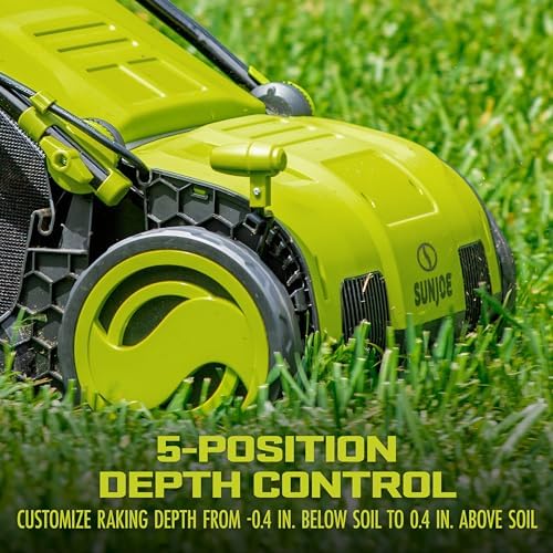 Sun Joe Electric Dethatcher and Scarifier w/Removeable 13.2-Gal Collection Bag