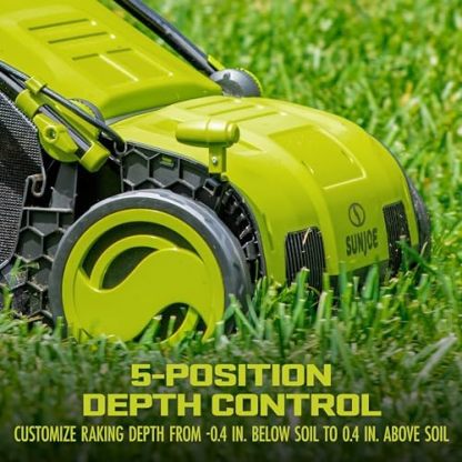 Sun Joe Electric Dethatcher and Scarifier w/Removeable 13.2-Gal Collection Bag