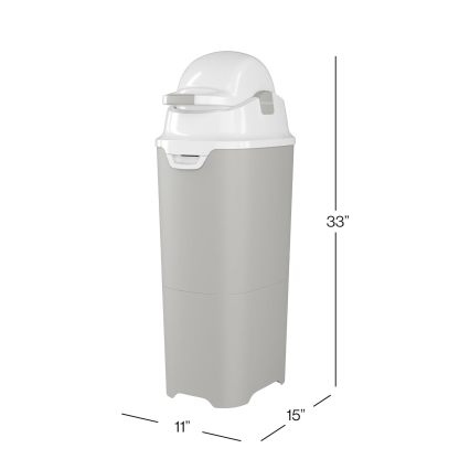 Foundations Tall Diaper Pail with Airtight Lid - Durable & Odorless Diaper Disposal