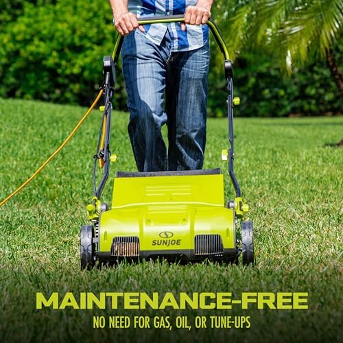 Sun Joe Electric Dethatcher and Scarifier w/Removeable 13.2-Gal Collection Bag
