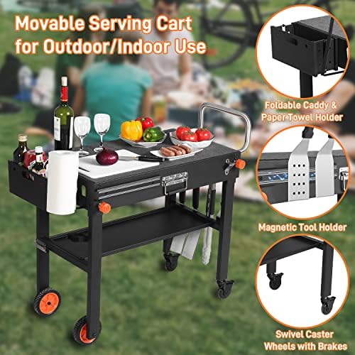DeintYei Foldable Outdoor Grill Table