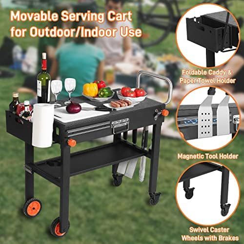 DeintYei Foldable Outdoor Grill Table