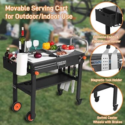 DeintYei Foldable Outdoor Grill Table
