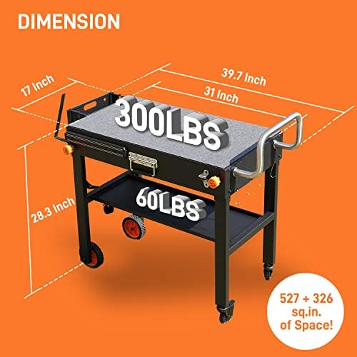 DeintYei Foldable Outdoor Grill Table