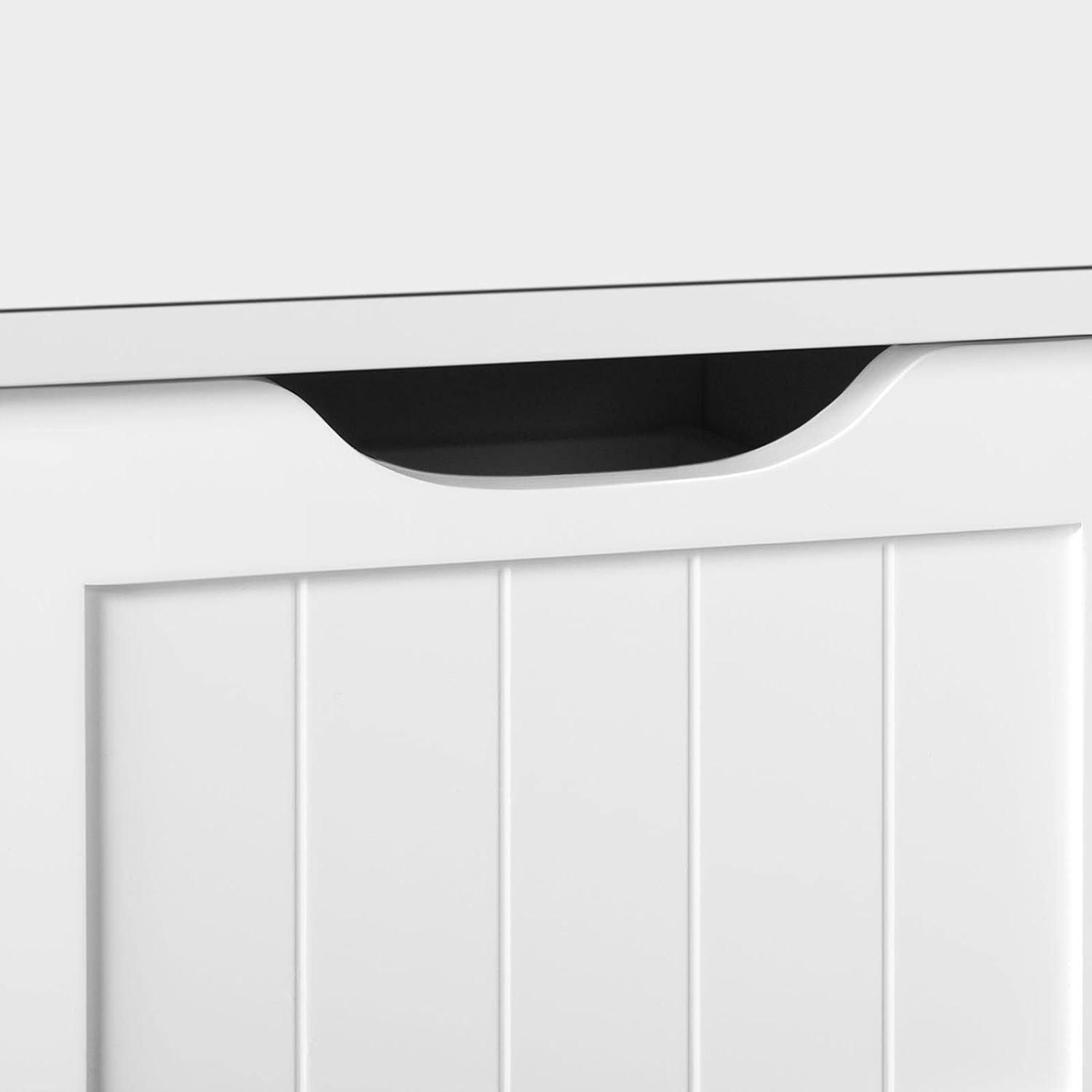 Topeakmart Bathroom Free-Standing Floor Cabinet with 4 Drawers and 2 Doors