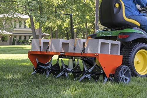 Agri-Fab 48-Inch Tow Plug Aerator, Orange Large