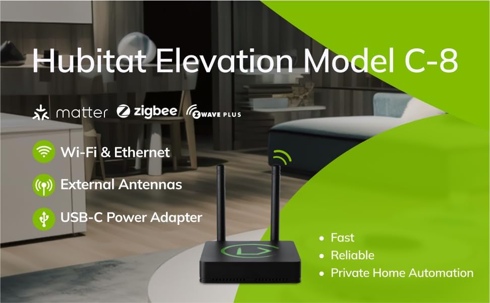 Hubitat Elevation Home Automation Hub (Model C-8)