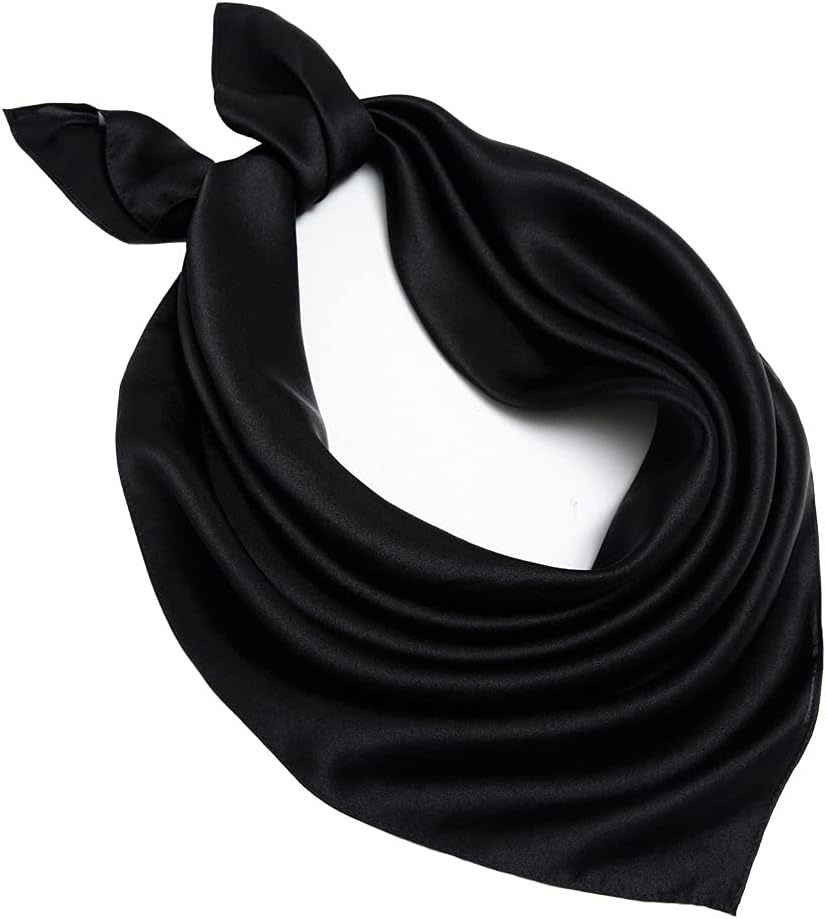 100% Mulberry Silk Scarf Square Hair Scarves Fashion Pattern Neck Scarfs for Women