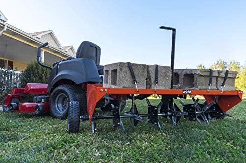 Agri-Fab 48-Inch Tow Plug Aerator, Orange Large