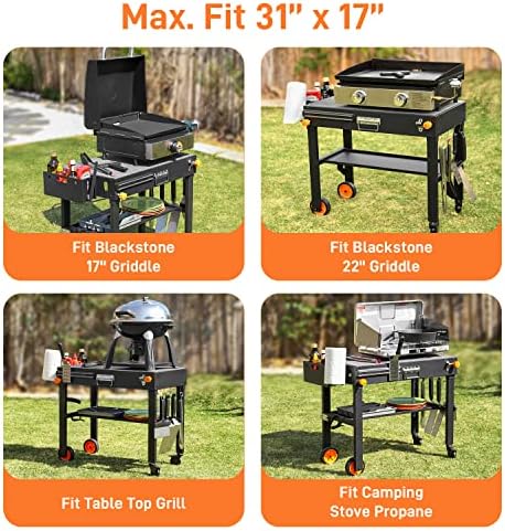 DeintYei Foldable Outdoor Grill Table