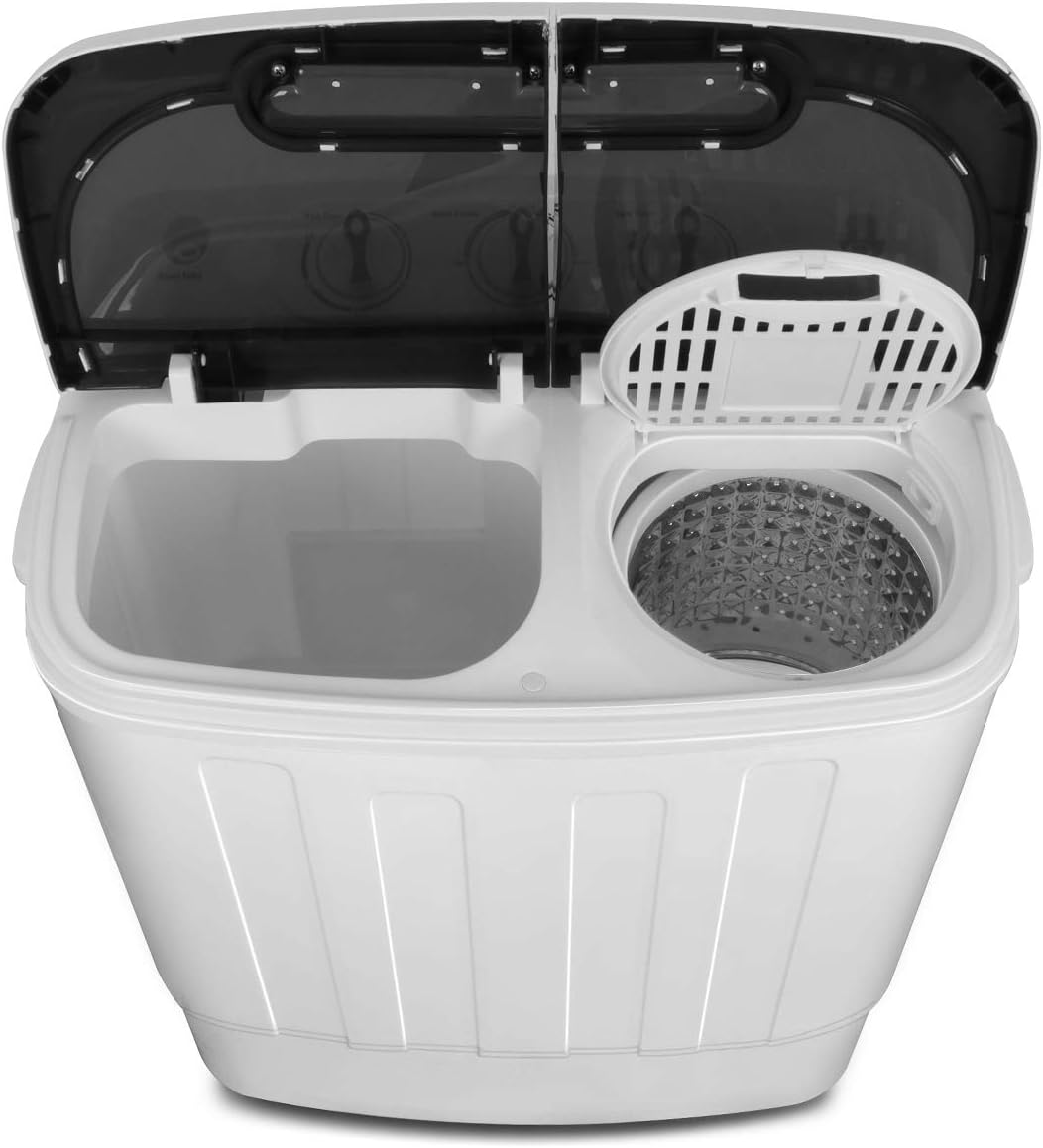 SUPER DEAL SUPER DEAL Compact Mini Twin Tub Washing Machine 13lbs