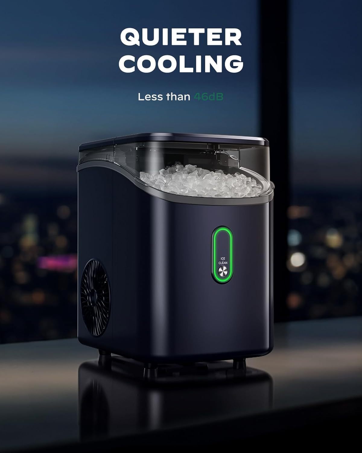 Silonn One-Click Operation Ice Machine with Self-Cleaning