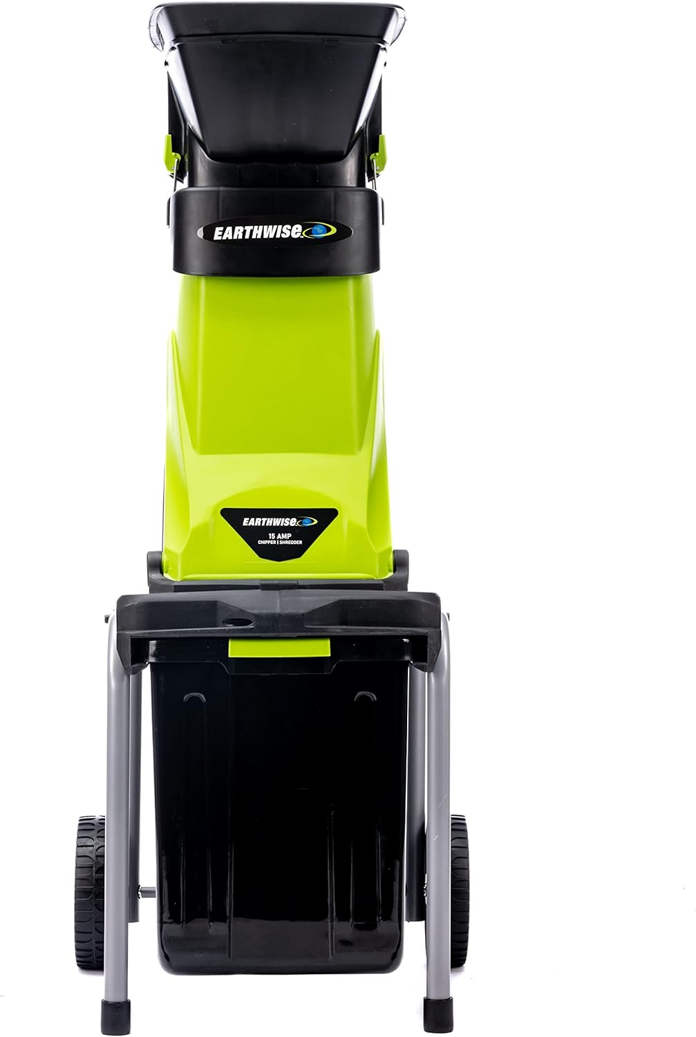 Earthwise 15-Amp Garden Corded Electric Chipper, Collection Bin