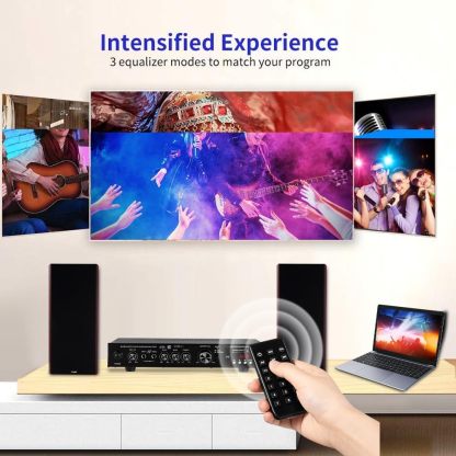 SOBATTY Bluetooth 5.1 Sound Speaker AMP,Stereo Audio Amplifier Receiver