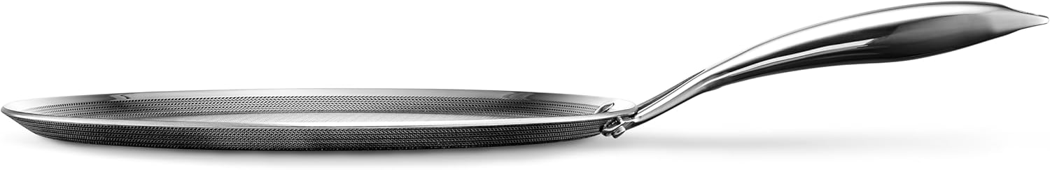 HexClad Hybrid Nonstick Griddle Pan 12-Inch Stay-Cool Handle
