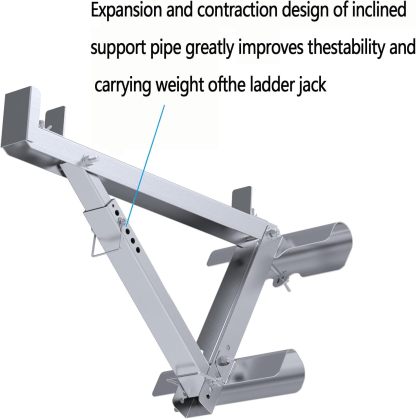 ‎Delmoar Ladder Jacks Scaffold Bracket,Two-Rung Short Body Extension Ladder Jack