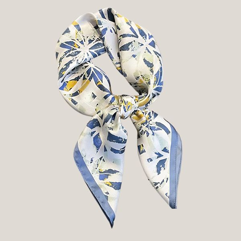 Mulberry silk scarf - unisex small square scarf