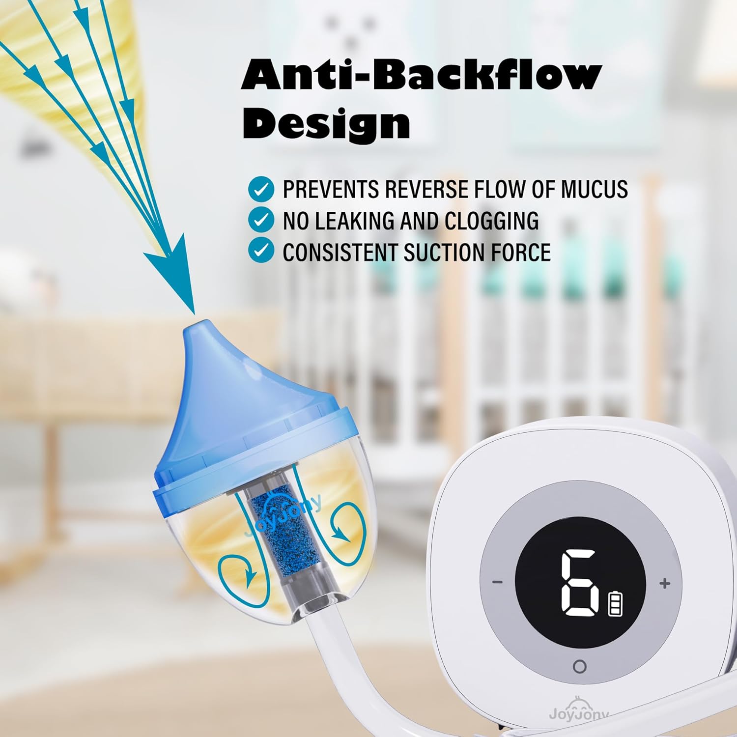 SnotMax Nasal Aspirator - Rechargeable Nose Sucker Electric Snot Booger Cleane
